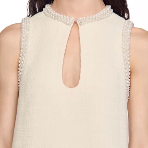 Morane Embellished Tweed Dress